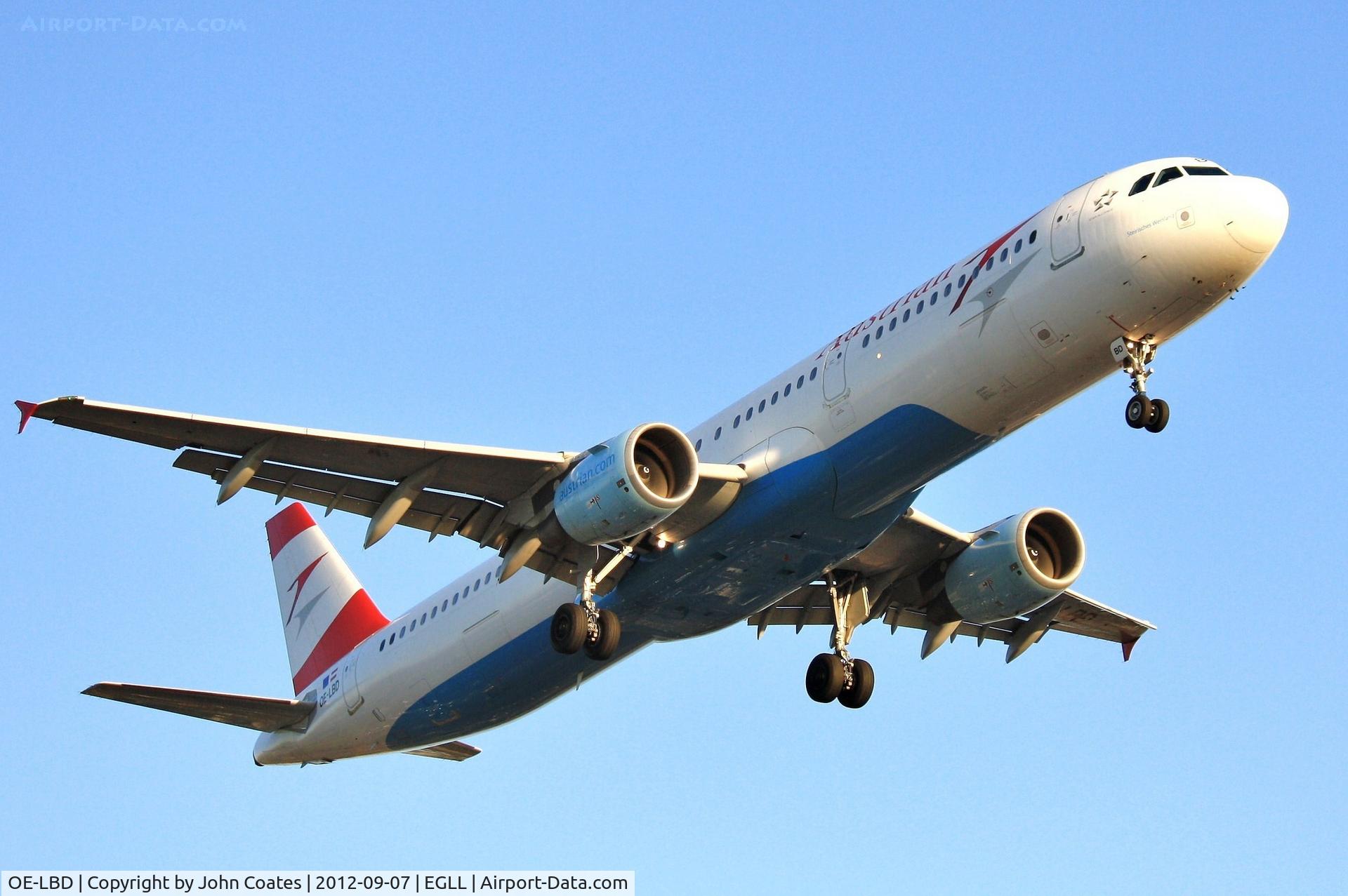 OE-LBD, 1998 Airbus A321-211 C/N 920, Finals 27R