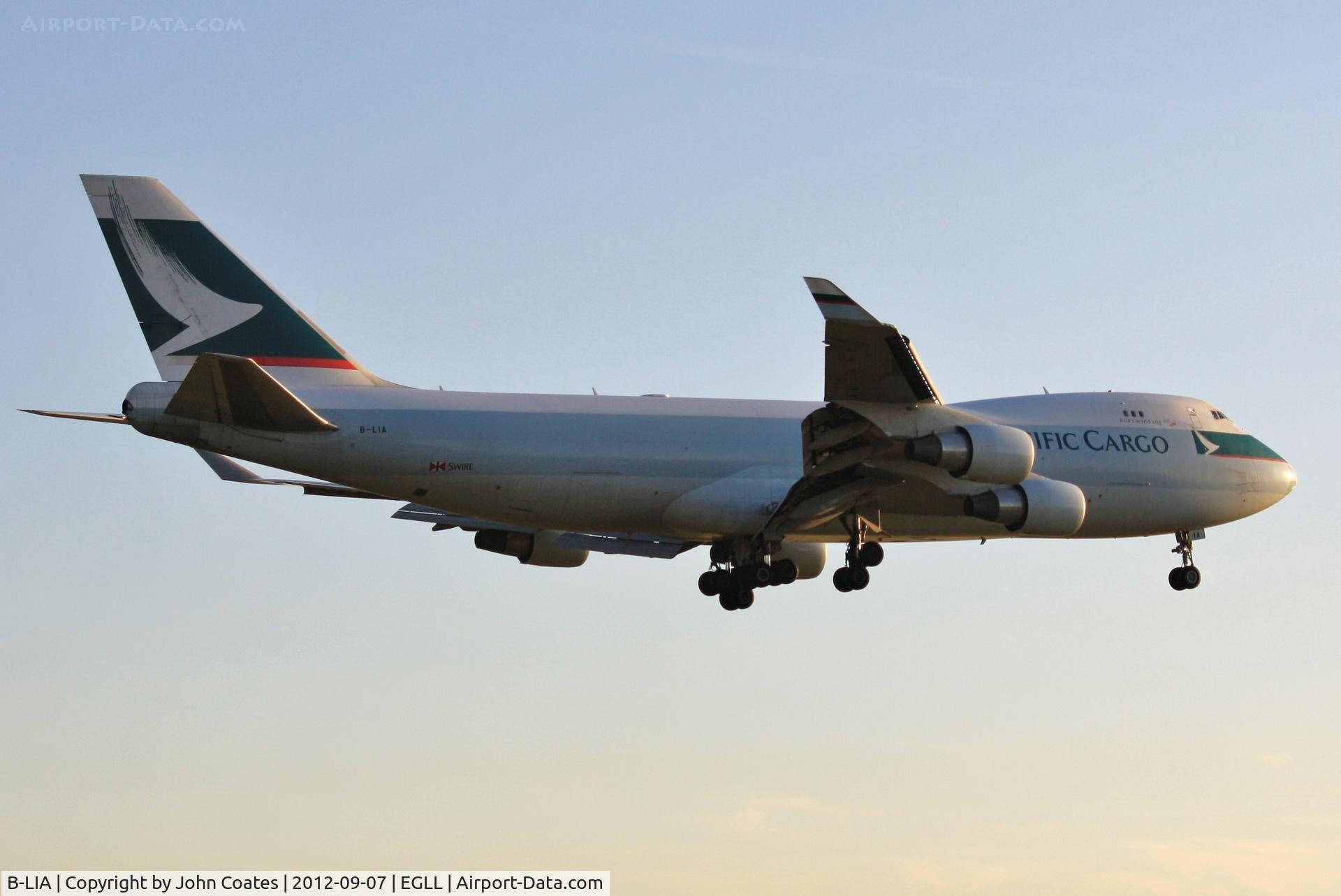 B-LIA, 2008 Boeing 747-467ERF C/N 37299/1404, Arriving 27R