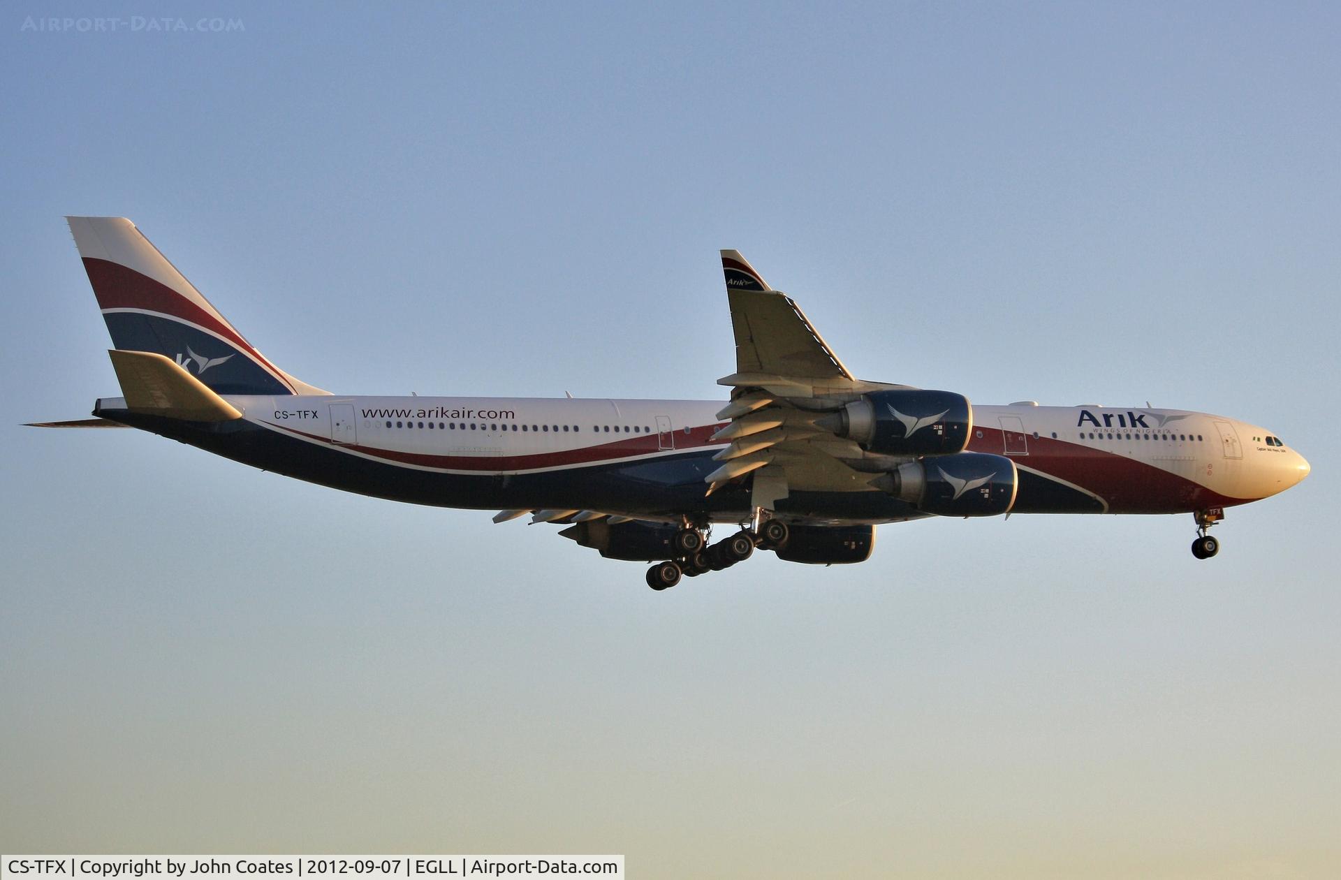 CS-TFX, 2008 Airbus A340-541 C/N 912, Finals 27R