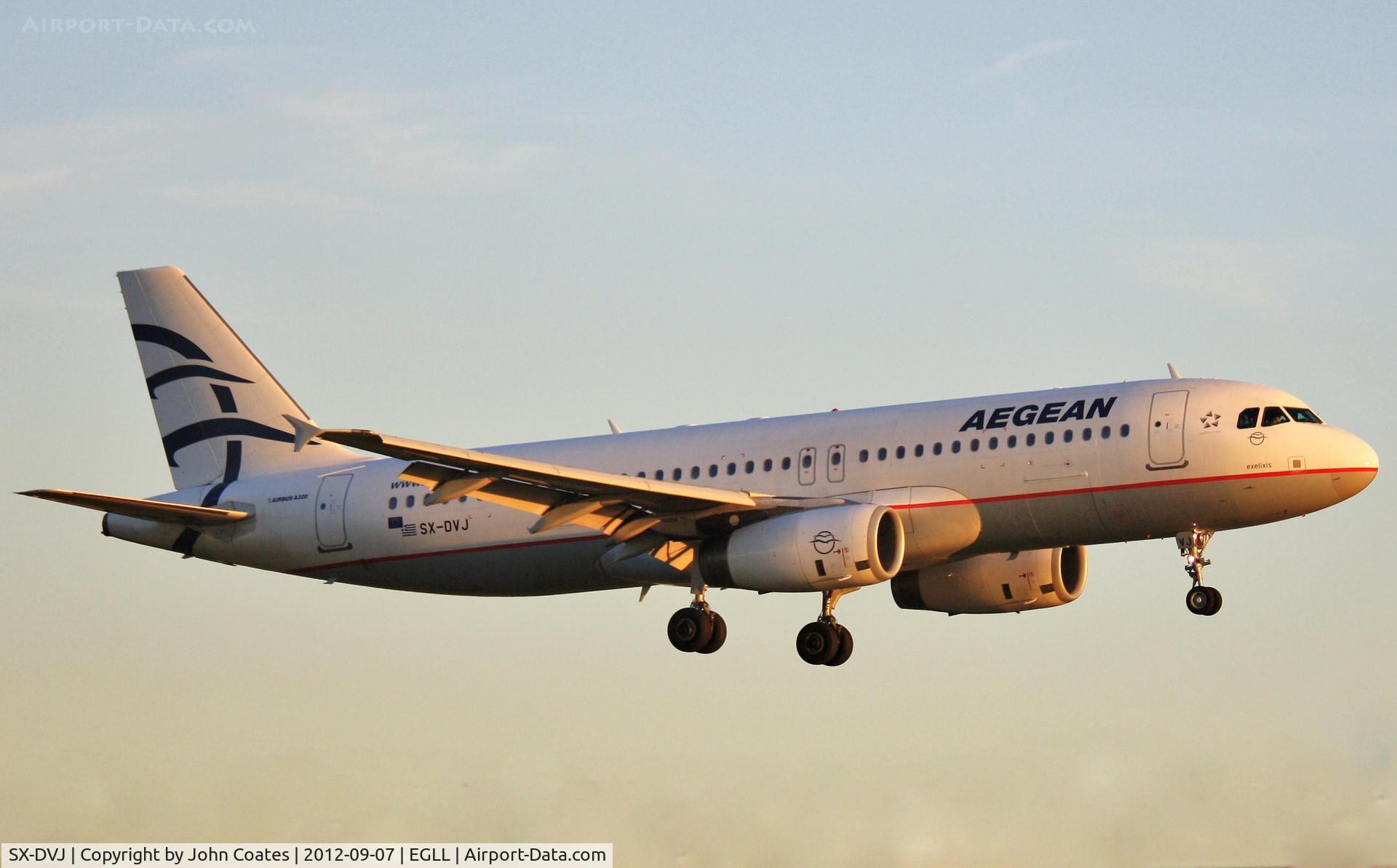 SX-DVJ, 2007 Airbus A320-232 C/N 3365, Finals 27R