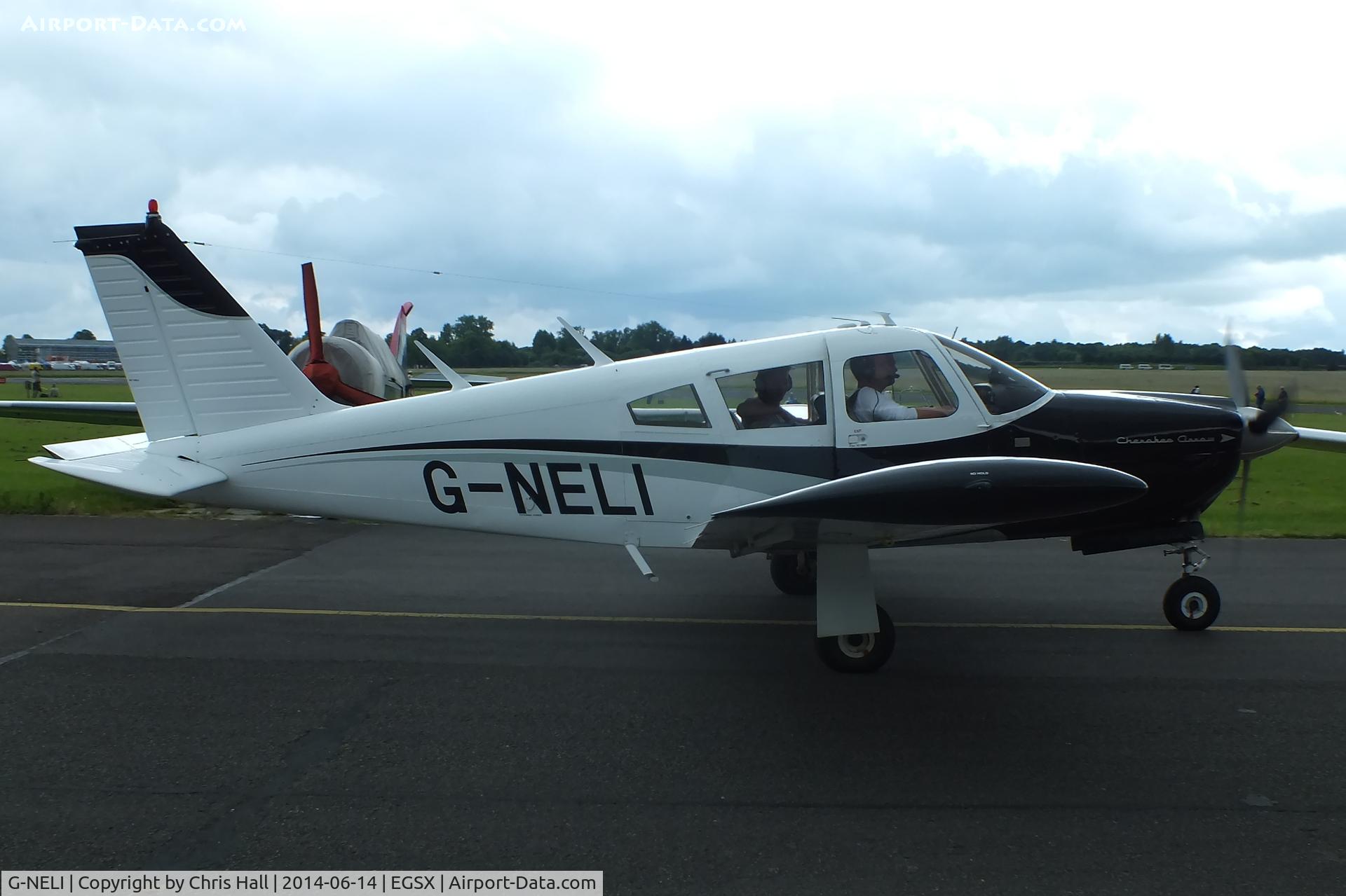 G-NELI, 1968 Piper PA-28R-180 Cherokee Arrow C/N 28R-31011, at the Air Britain fly in