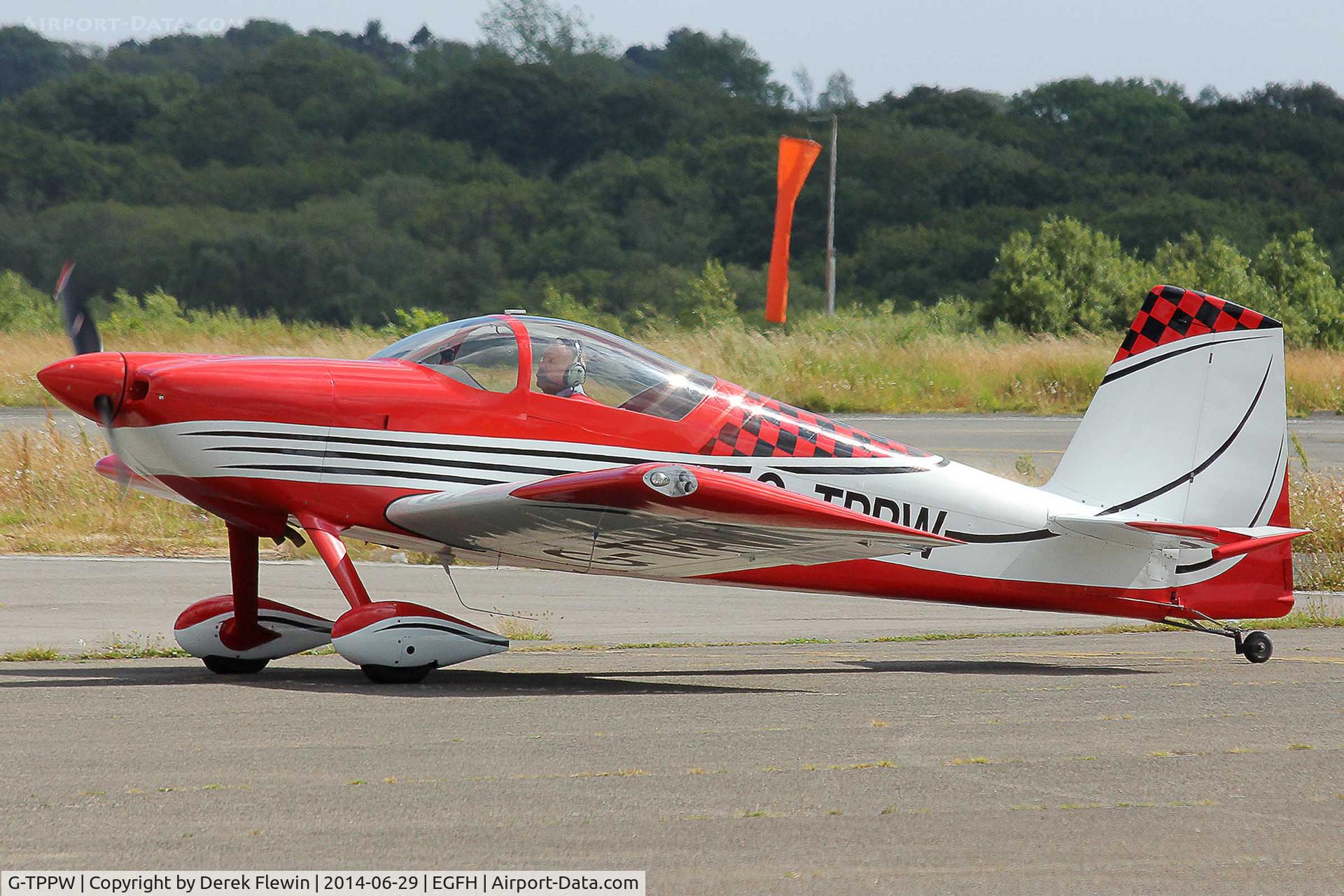 G-TPPW, 2013 Vans RV-7 C/N LAA 323-14966, EGFH resident VANS RV-7 , seen taxxing after a local flight.