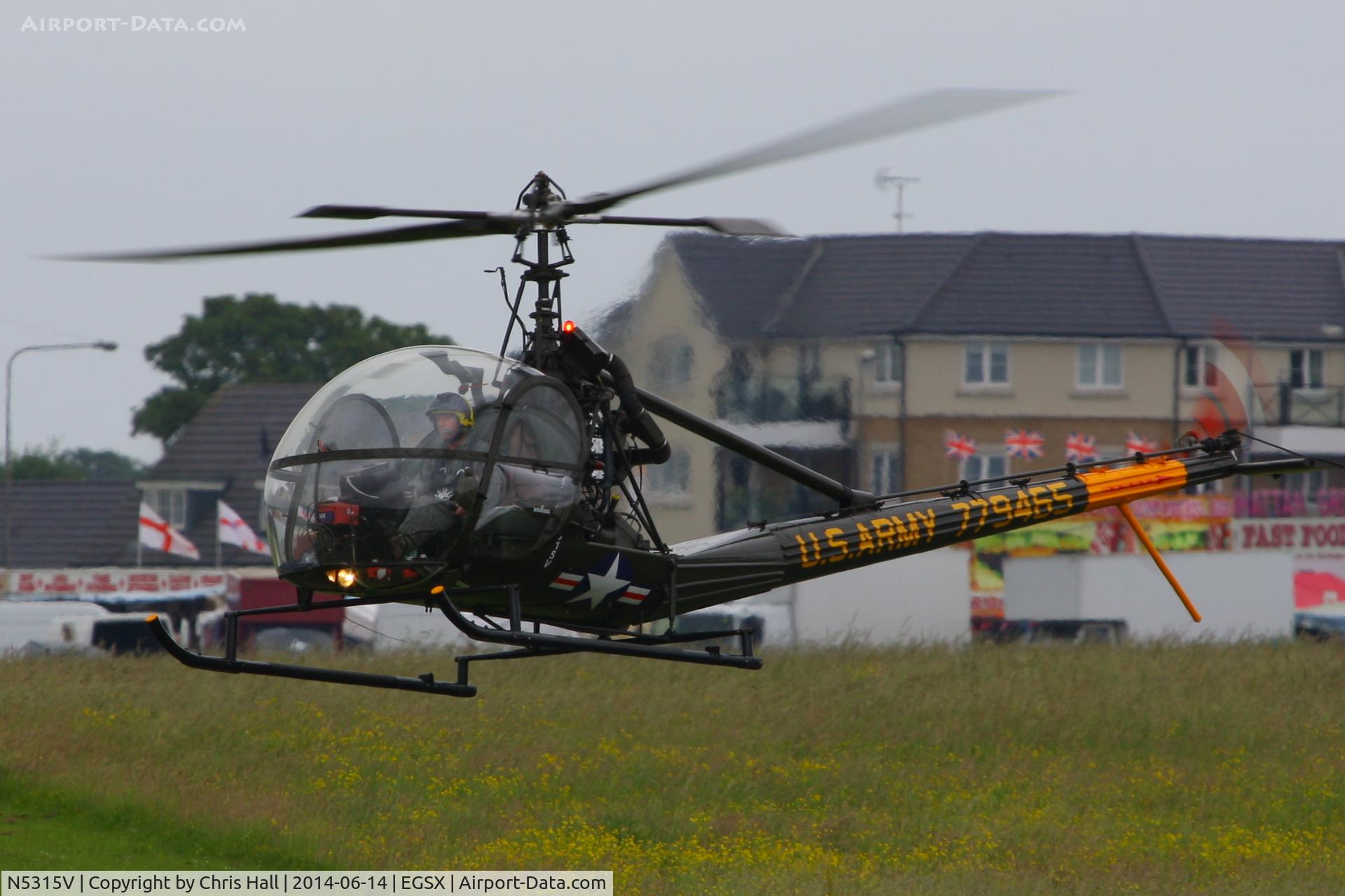 N5315V, 1956 Hiller UH-12C C/N 757, at the Air Britain fly in