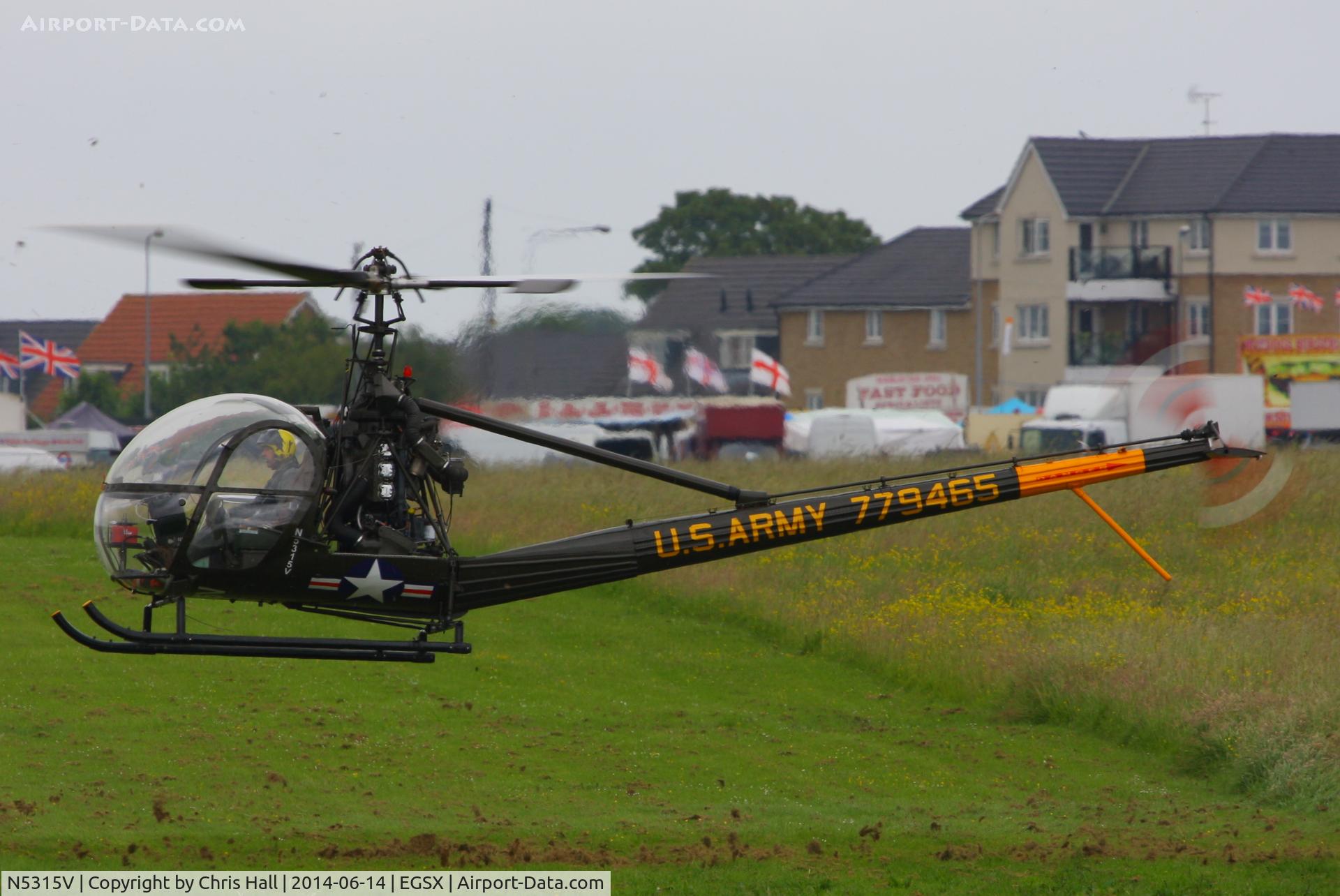 N5315V, 1956 Hiller UH-12C C/N 757, at the Air Britain fly in