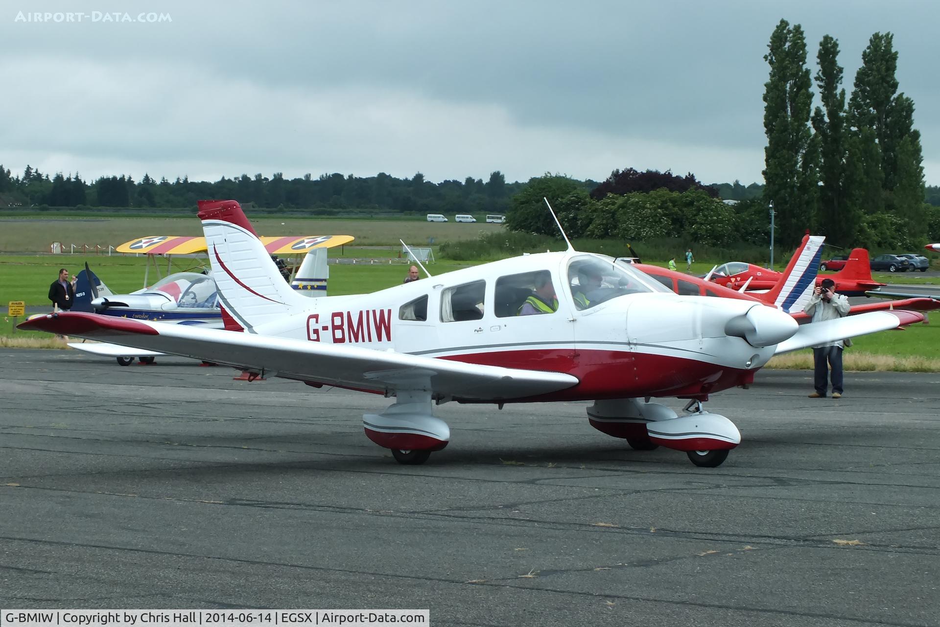 G-BMIW, 1981 Piper PA-28-181 Cherokee Archer II C/N 28-8190093, at the Air Britain fly in