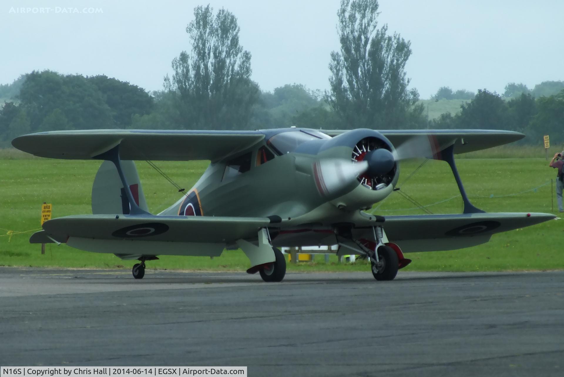 N16S, 1944 Beech D17S Staggerwing C/N 6687, at the Air Britain fly in