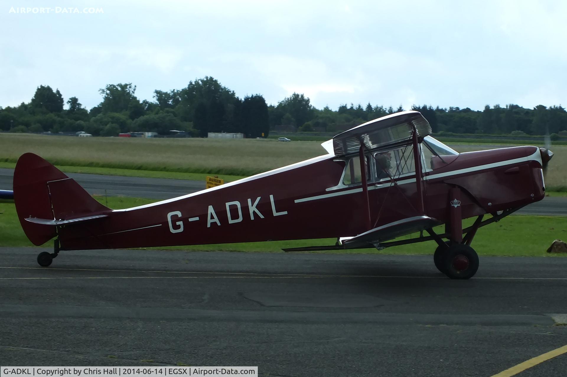 G-ADKL, 1935 De Havilland DH.87B Hornet Moth C/N 8035, at the Air Britain fly in