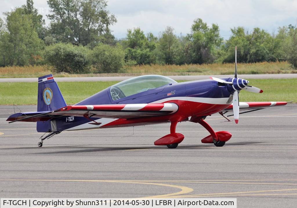 F-TGCH, Extra EA-330LC C/N 03, Participant of the Muret AirExpo Airshow 2014... now with four propellers than third last year ;)