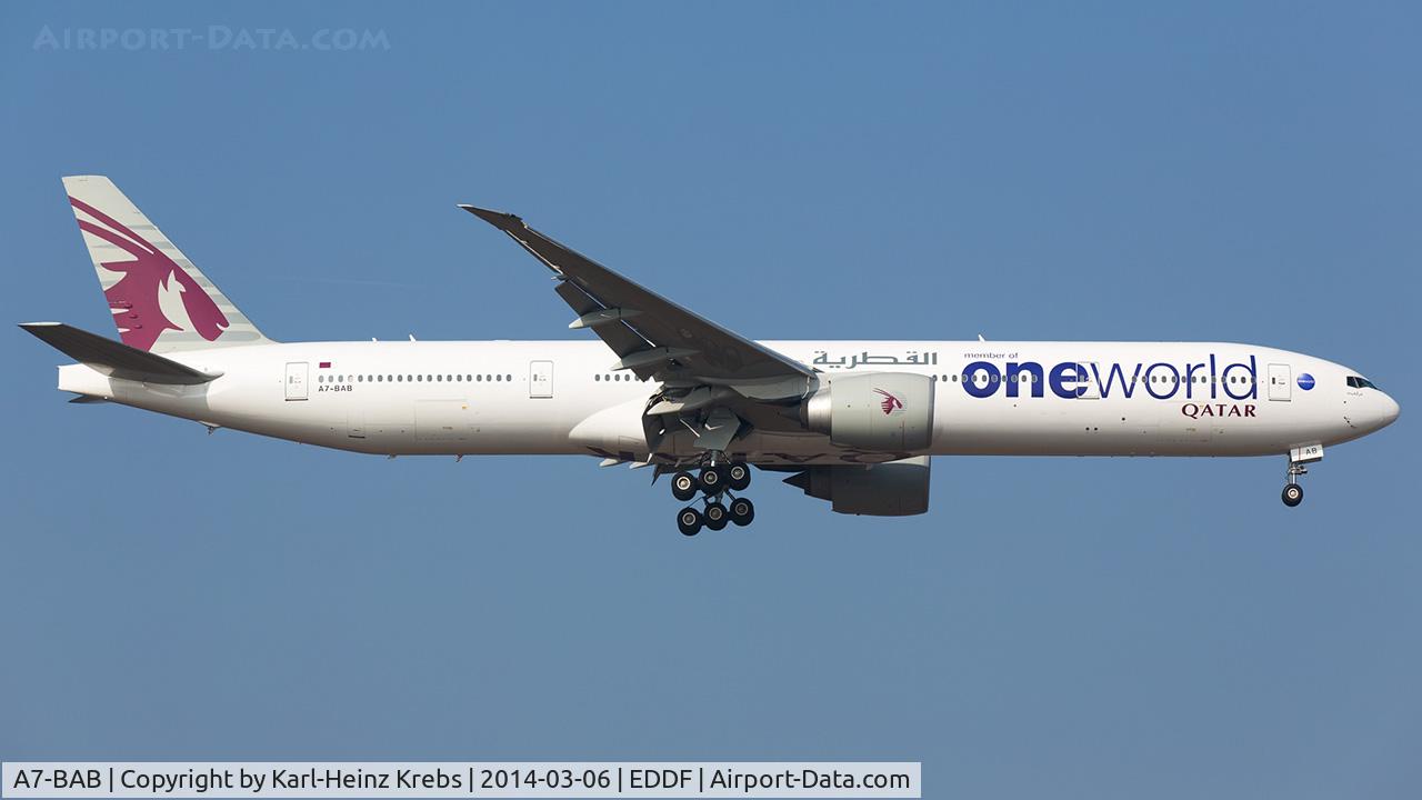 A7-BAB, 2007 Boeing 777-3DZ/ER C/N 36103, Final RWY 07R
