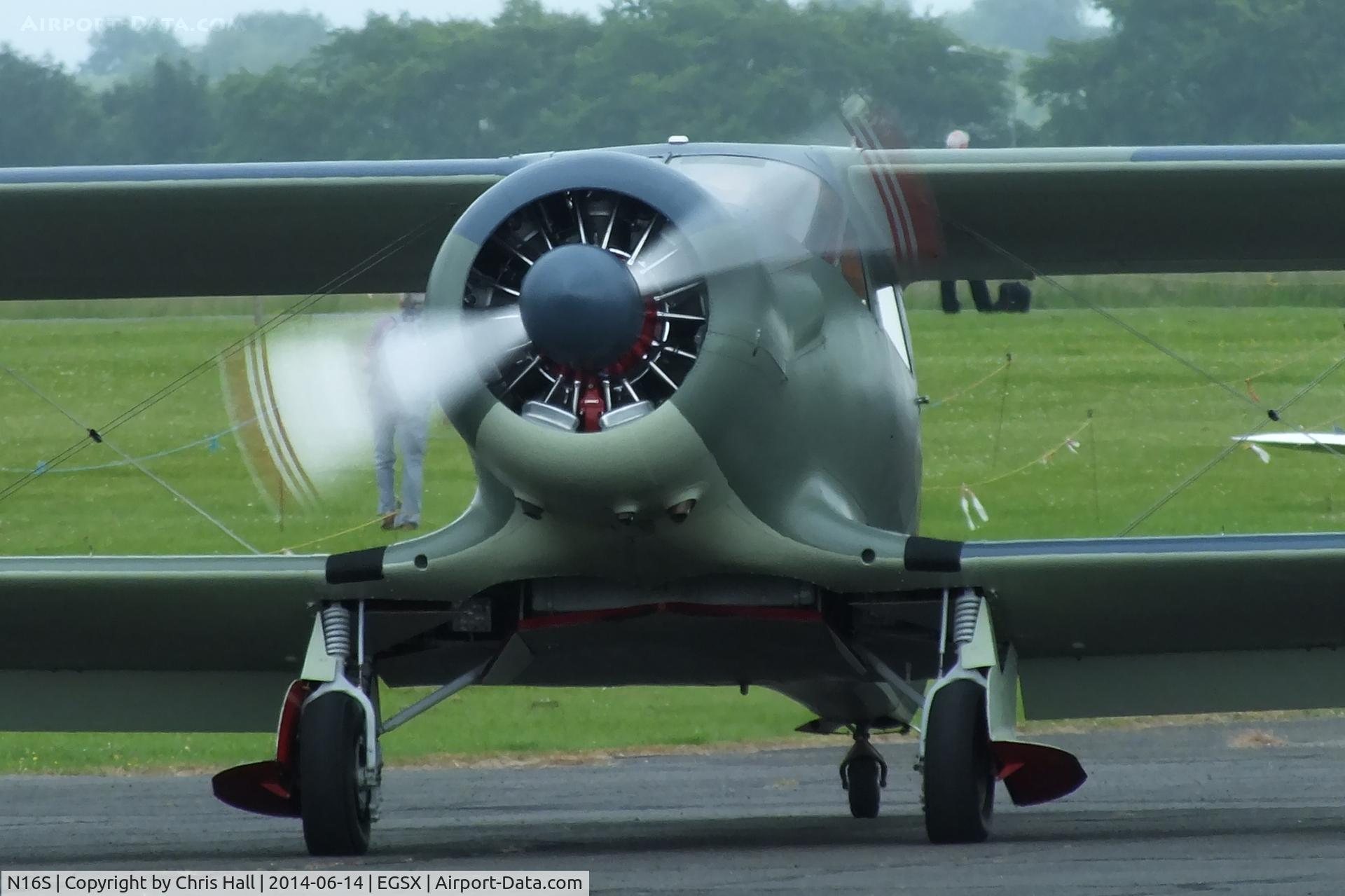 N16S, 1944 Beech D17S Staggerwing C/N 6687, at the Air Britain fly in