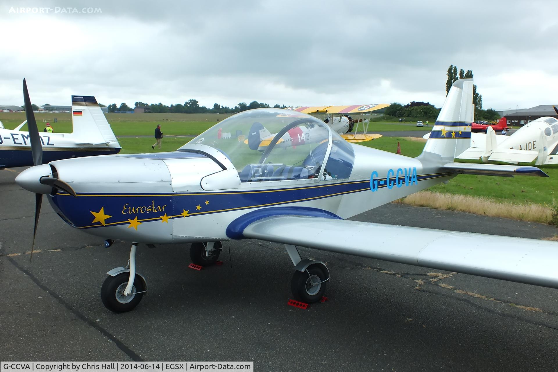 G-CCVA, 2004 Aerotechnik EV-97 TeamEurostar UK C/N PFA 315-14226, at the Air Britain fly in