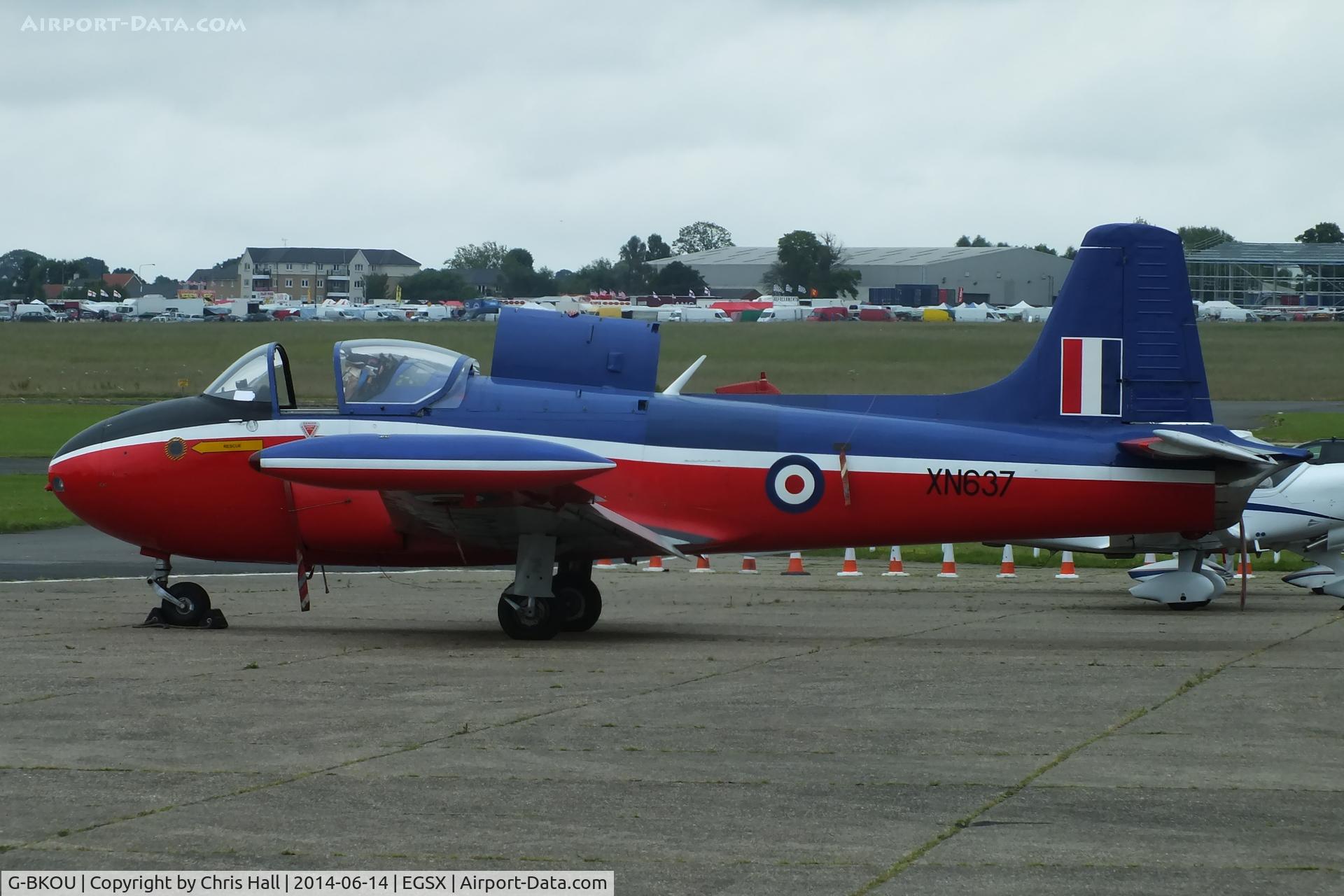 G-BKOU, 1961 Hunting P-84 Jet Provost T.3 C/N PAC/W/13901, North Weald resident