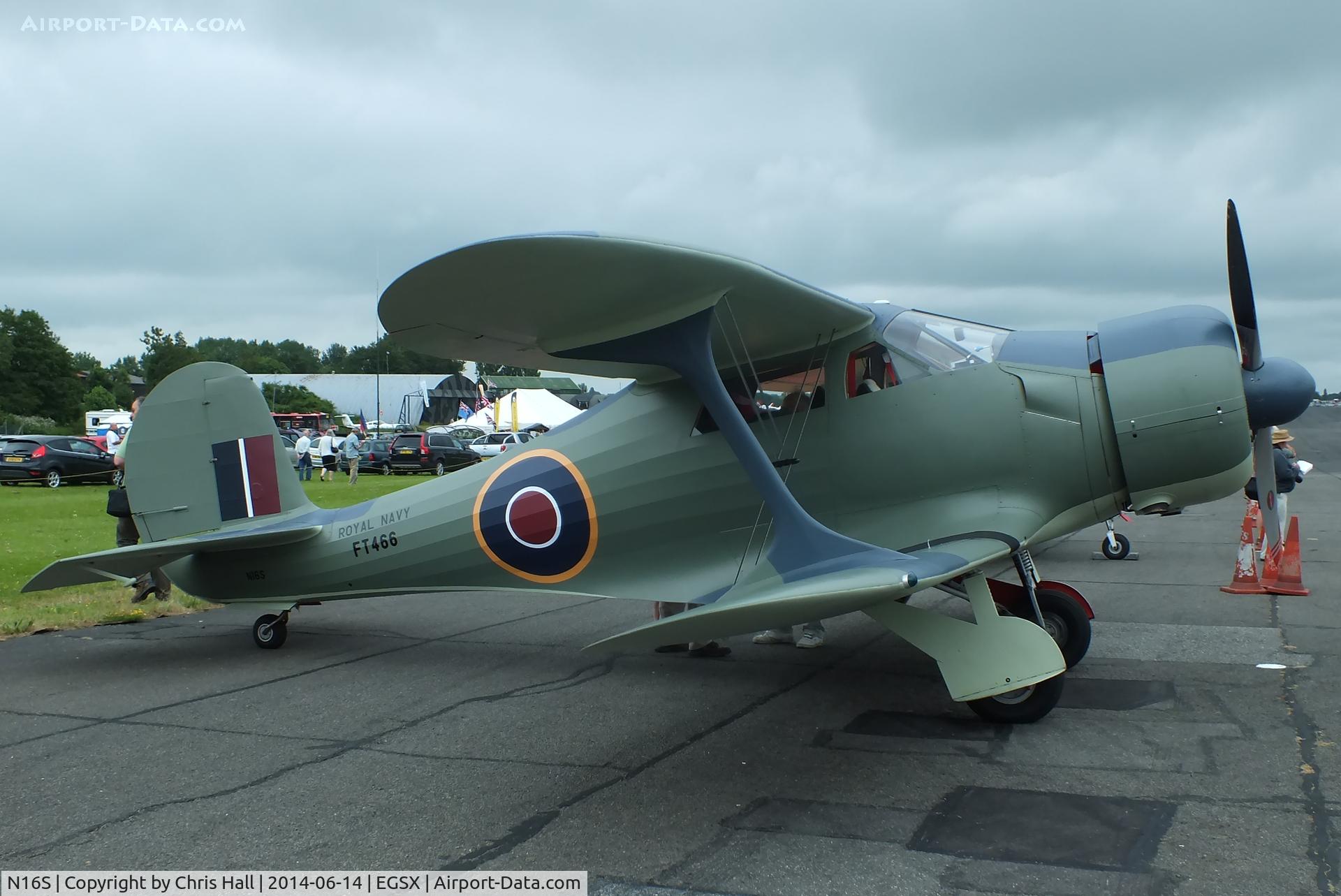 N16S, 1944 Beech D17S Staggerwing C/N 6687, at the Air Britain fly in