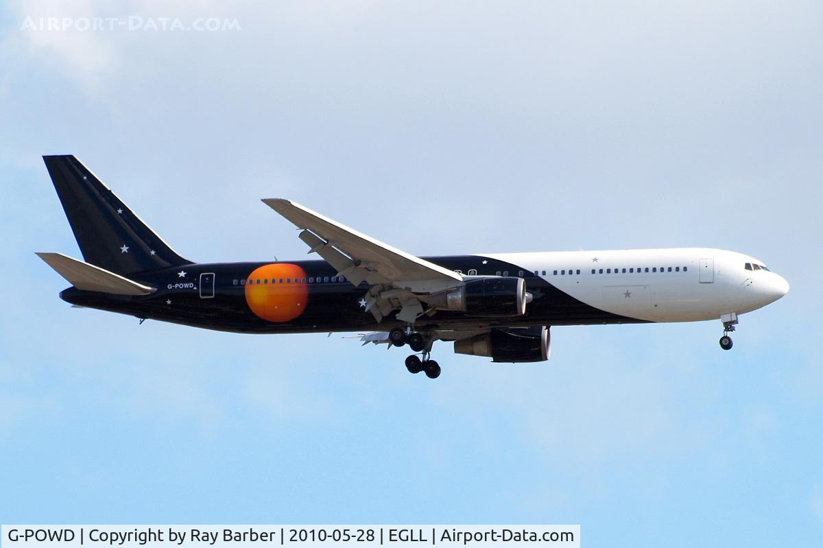 G-POWD, 2003 Boeing 767-36N/ER C/N 30847, Boeing 767-36NER [30847] (Titan Airways) Home~G 28/05/2010. On approach 27L.