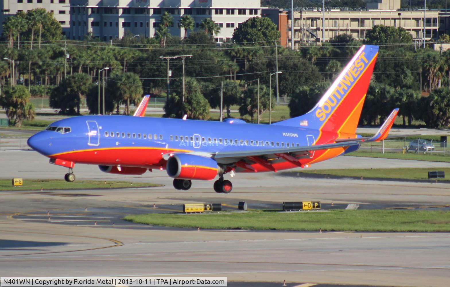N401WN, 2001 Boeing 737-7H4 C/N 29813, Southwest 737-700