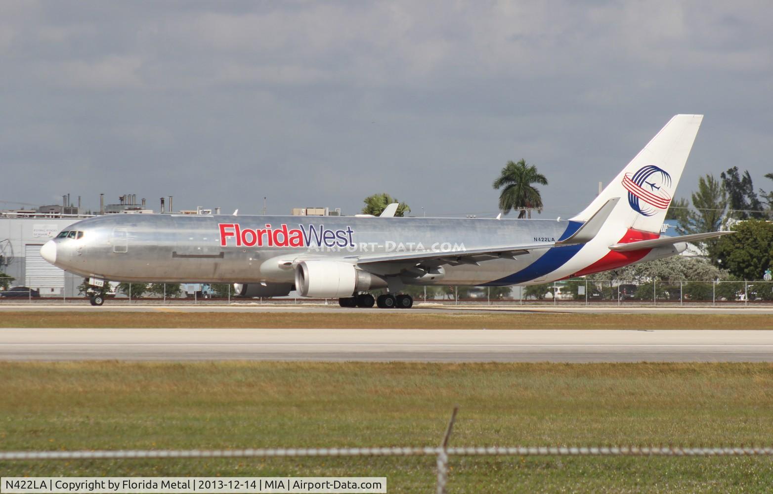 N422LA, 2007 Boeing 767-346F C/N 35818, Florida West 767-300