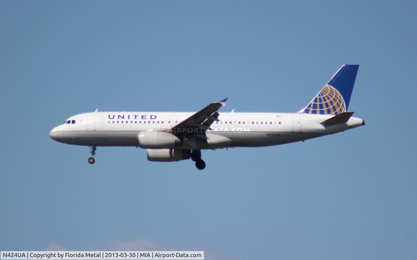 N424UA, 1995 Airbus A320-232 C/N 506, United A320