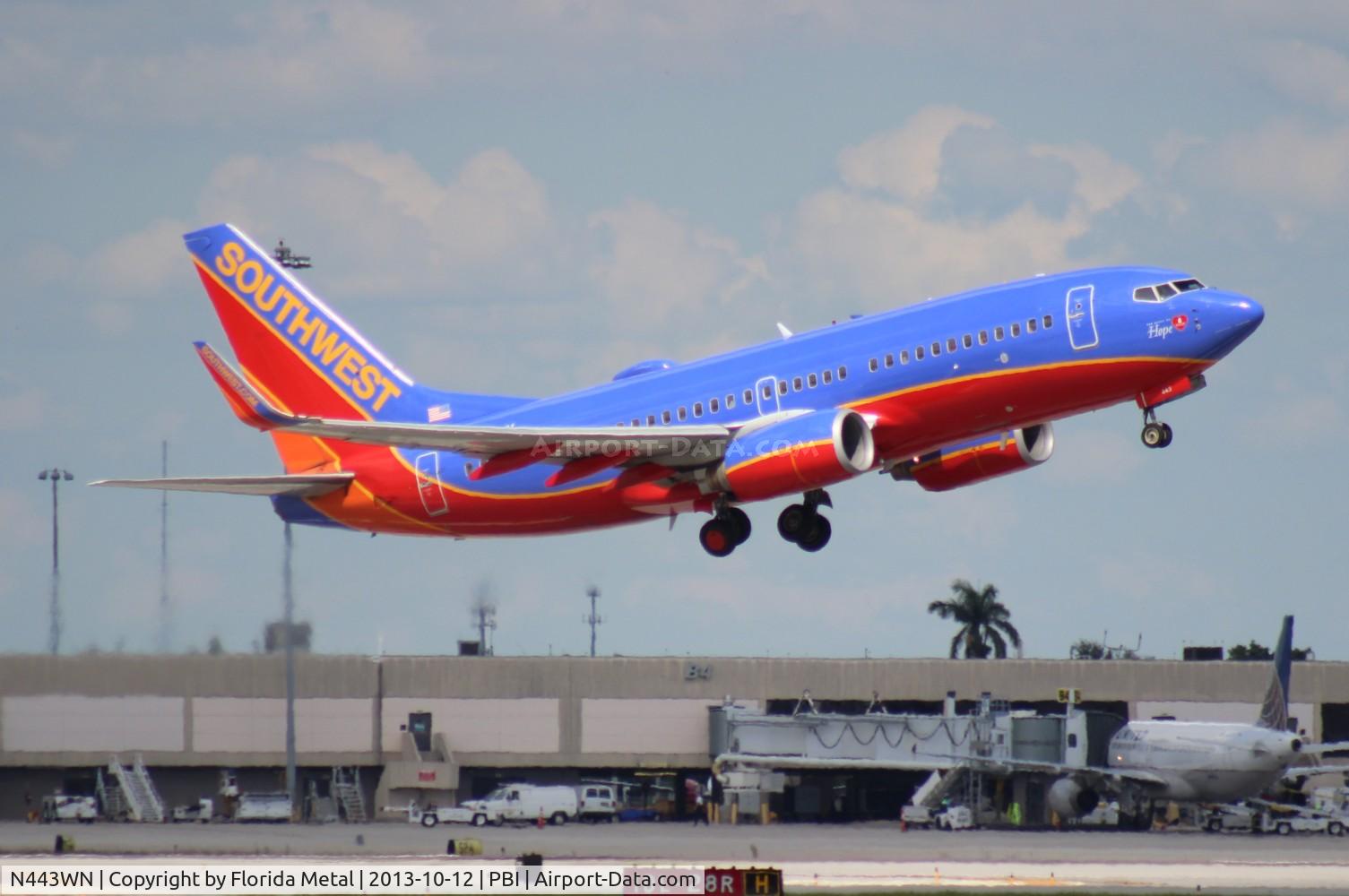 N443WN, 2003 Boeing 737-7H4 C/N 29838, Southwest 737-700