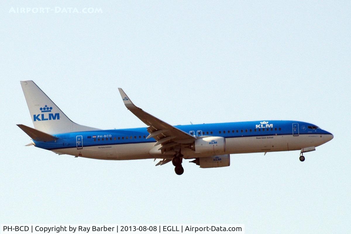 PH-BCD, 2013 Boeing 737-8K2 C/N 42149, Boeing 737-8K2 [42149] (KLM Royal Dutch Airlines) Home~G 08/08/2013. On approach 27L.