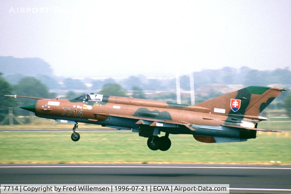 7714, 1973 Mikoyan-Gurevich MiG-21MF C/N 967714, 