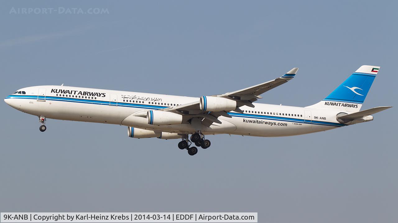 9K-ANB, 1995 Airbus A340-313 C/N 090, Kuwait Airways