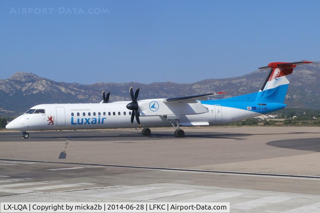LX-LQA, 2014 De Havilland Canada DHC-8-402 Dash 8 C/N 4468, Parked