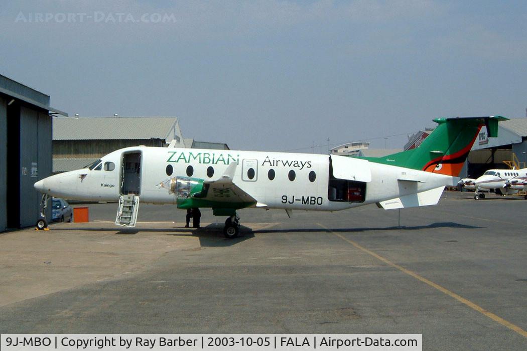 9J-MBO, 1998 Raytheon Aircraft Company 1900D C/N UE-319, Beech 1900D [UE-319] (Zambian Airways) Lanseria~ZS 05/10/2003