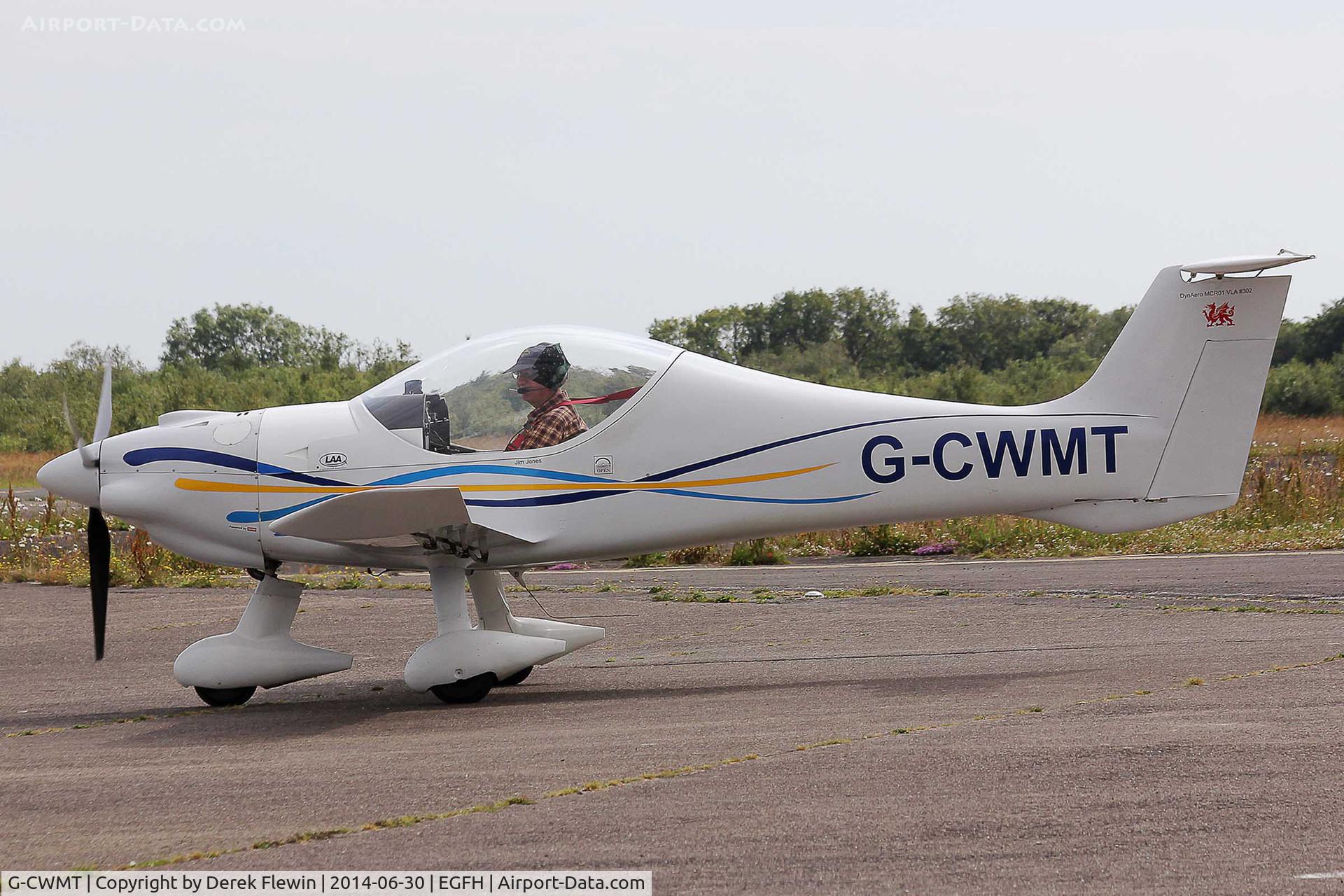 G-CWMT, 2005 Dyn'Aero MCR-01 C/N PFA 301-14347, Old Park Farm resident Banbi, seen at EGFH.