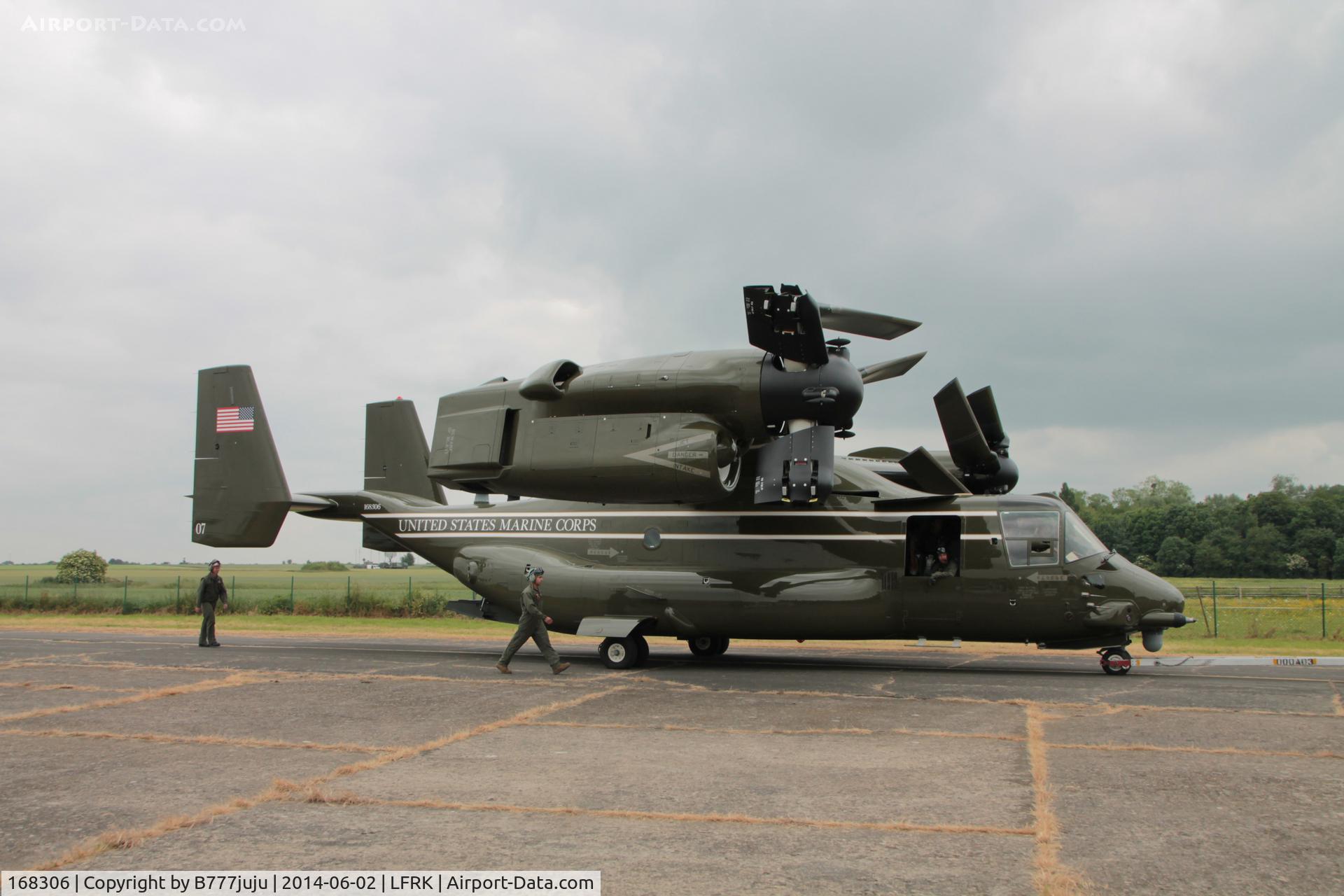 168306, Bell-Boeing MV-22B Osprey C/N D0223, at Caen for 70éme anniversary of Débarquement