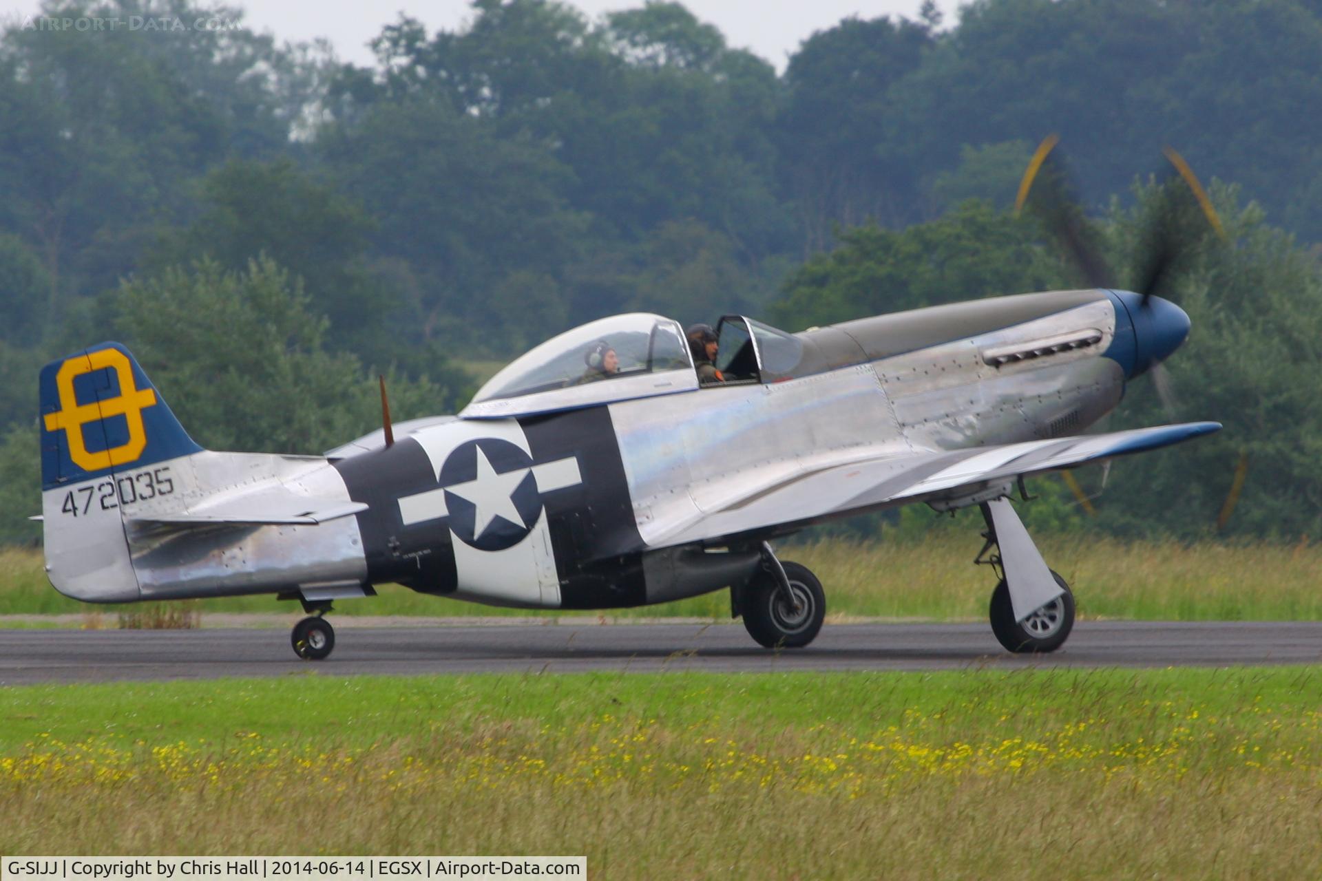 G-SIJJ, 1944 North American P-51D Mustang C/N 122-31894 (44-72035), at the Air Britain fly in