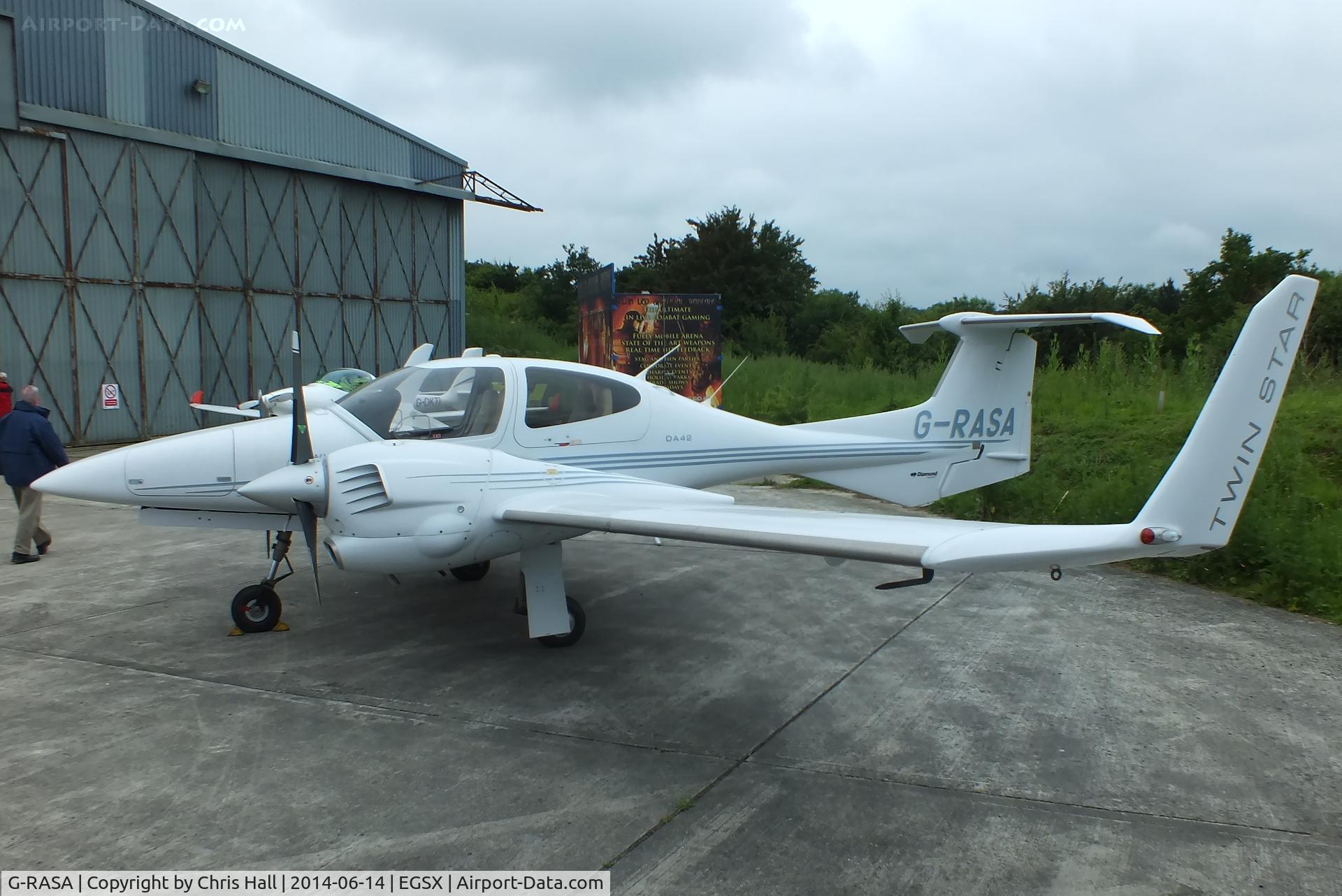 G-RASA, 2006 Diamond DA-42 Twin Star C/N 42.144, at the Air Britain fly in