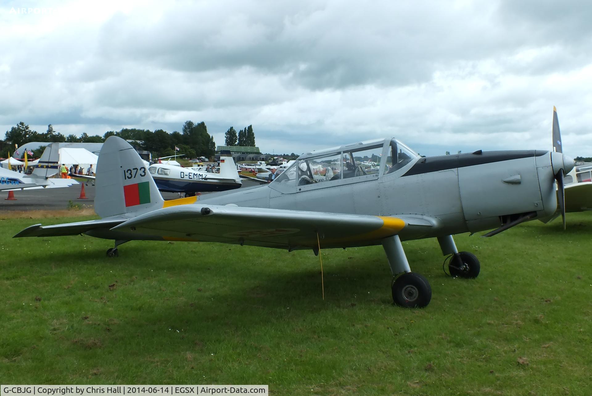 G-CBJG, 1961 OGMA DHC-1 Chipmunk T.20 C/N OGMA-63, at the Air Britain fly in