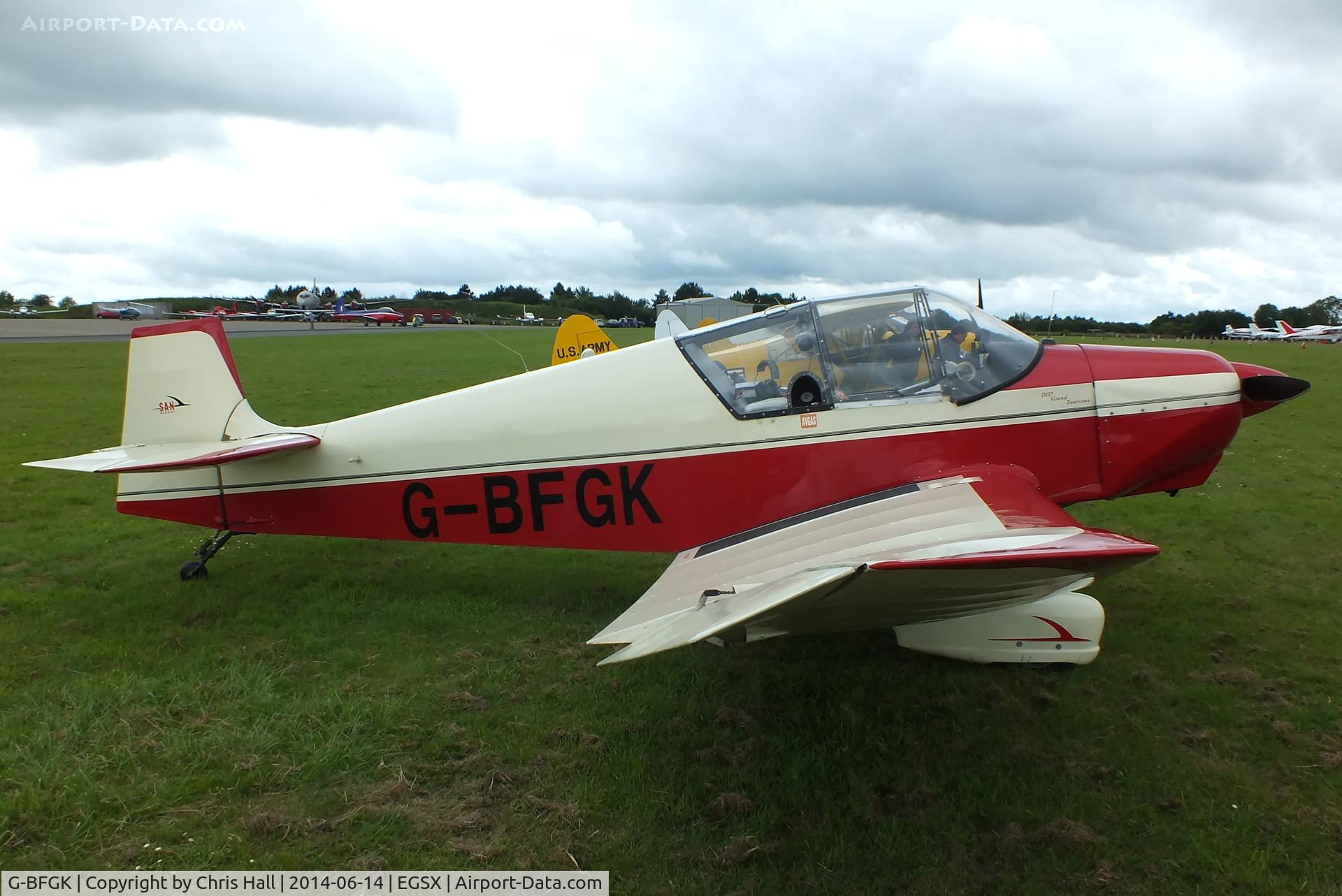 G-BFGK, 1957 SAN Jodel D-117 Grand Tourisme C/N 644, at the Air Britain fly in