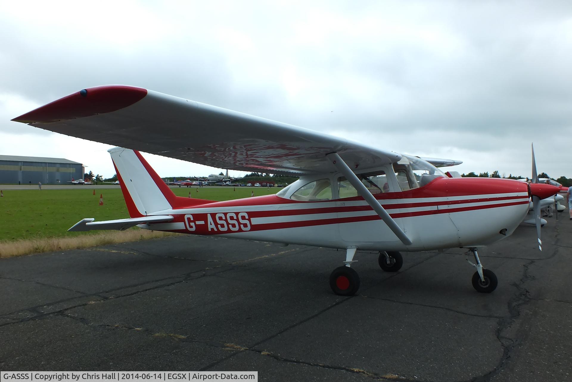G-ASSS, 1964 Cessna 172E C/N 172-51467, at the Air Britain fly in