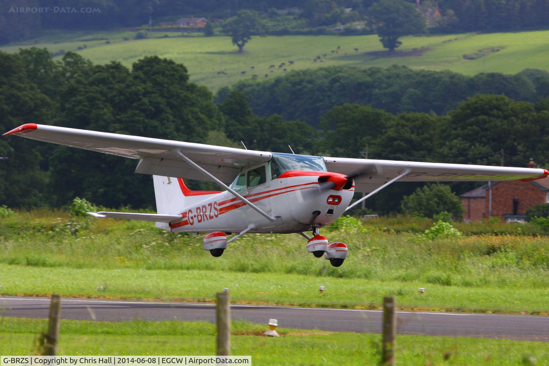 G-BRZS, 1981 Cessna 172P C/N 172-75004, visitor at Welshpool