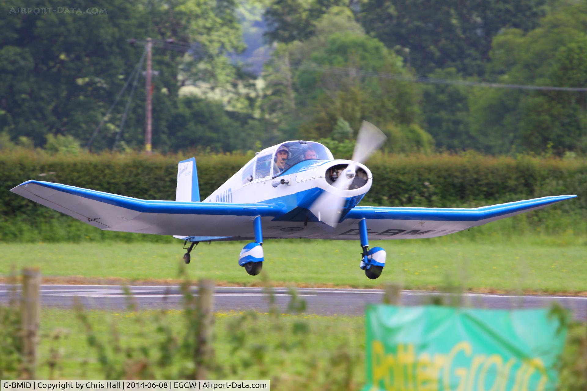 G-BMID, 1964 Jodel (Wassmer) D-120 Paris-Nice C/N 259, visitor at Welshpool