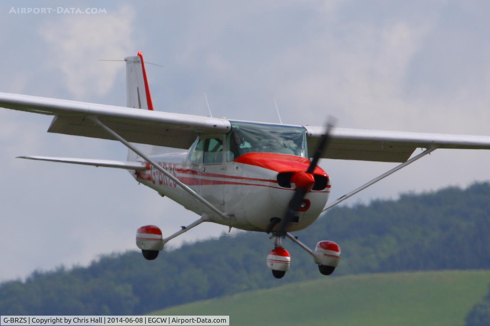 G-BRZS, 1981 Cessna 172P C/N 172-75004, visitor at Welshpool