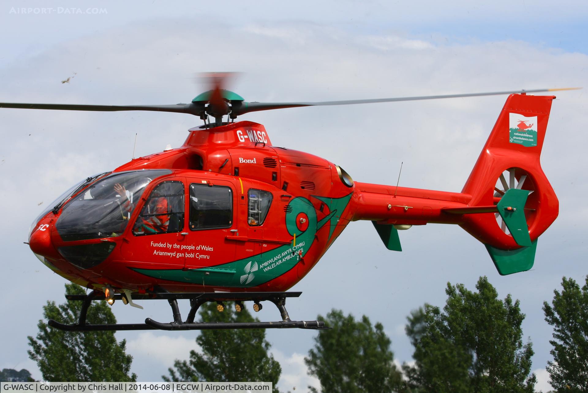 G-WASC, 2012 Eurocopter EC-135T-2+ C/N 1074, Wales Air Ambulance