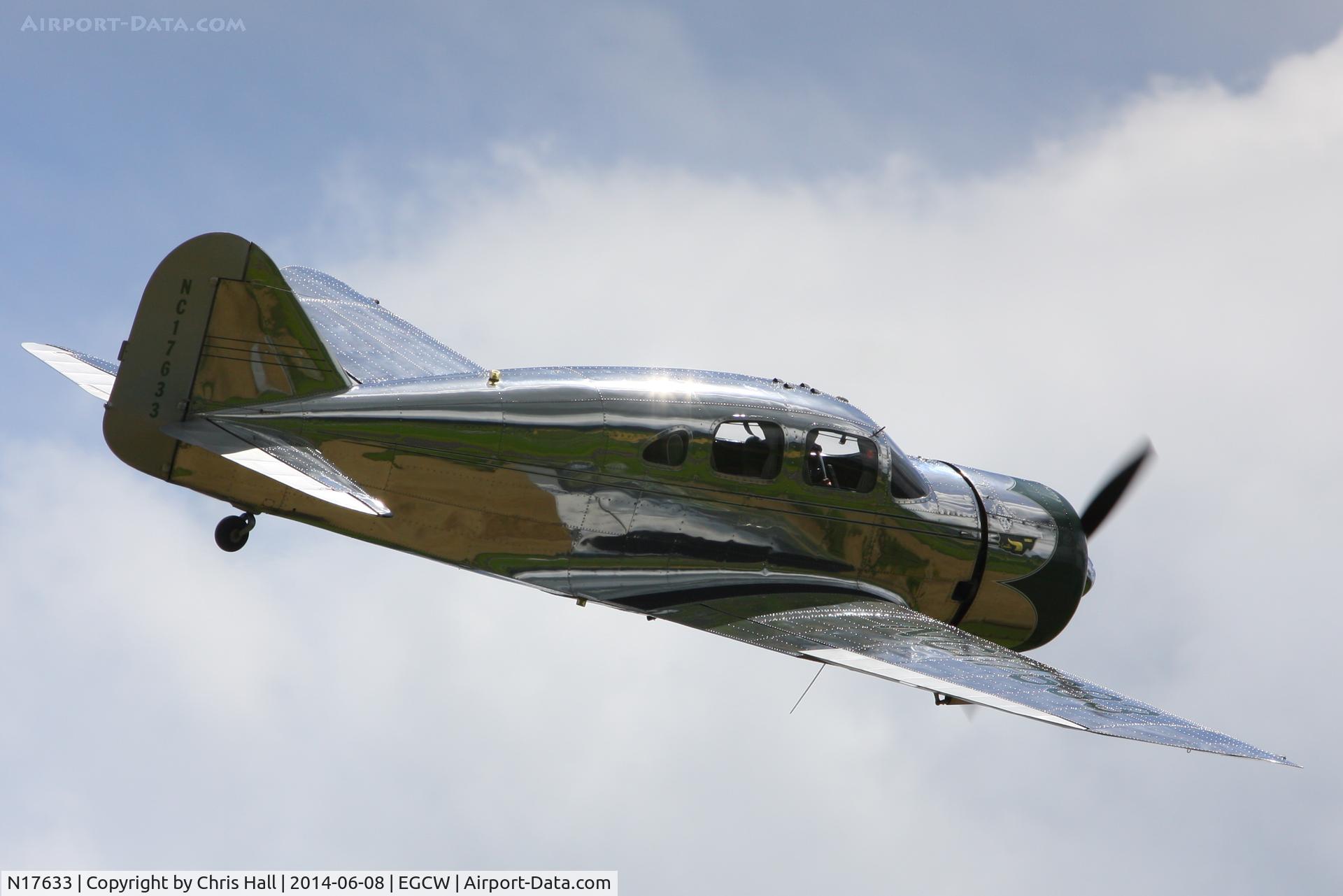 N17633, 1939 Spartan 7W Executive C/N 21, at the Bob Jones Memorial Airshow, Welshpool