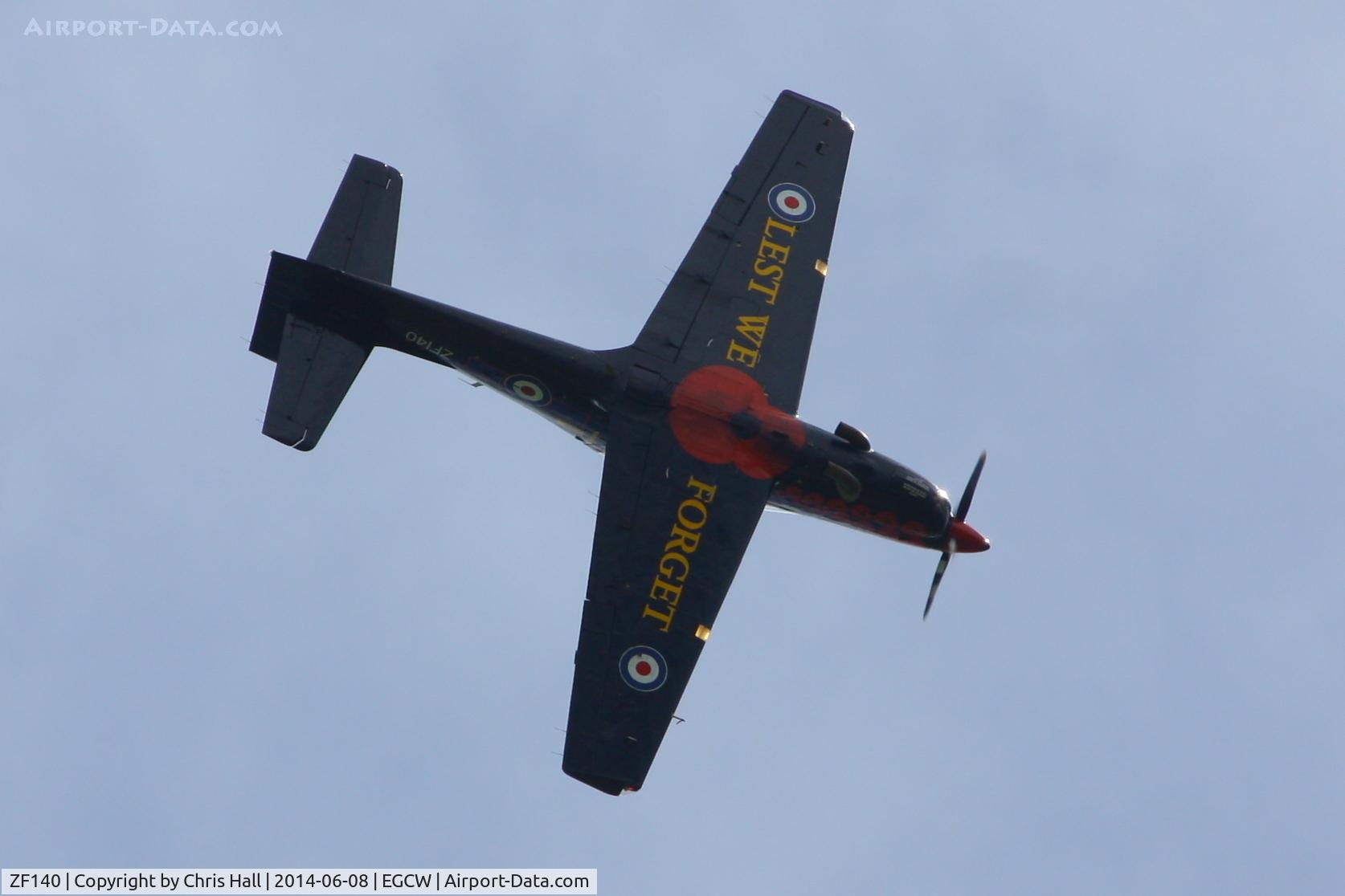 ZF140, 1988 Short S-312 Tucano T1 C/N S006/T6, at the Bob Jones Memorial Airshow, Welshpool