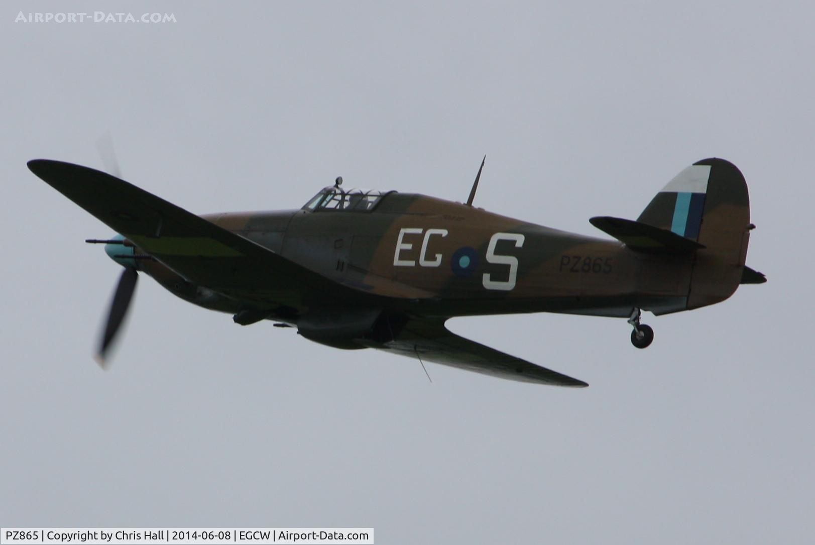 PZ865, 1944 Hawker Hurricane IIC C/N PZ865, at the Bob Jones Memorial Airshow, Welshpool