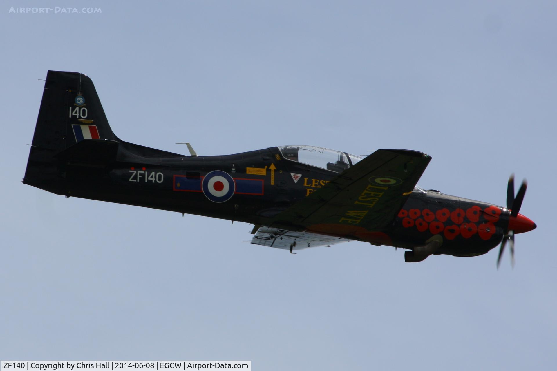 ZF140, 1988 Short S-312 Tucano T1 C/N S006/T6, at the Bob Jones Memorial Airshow, Welshpool