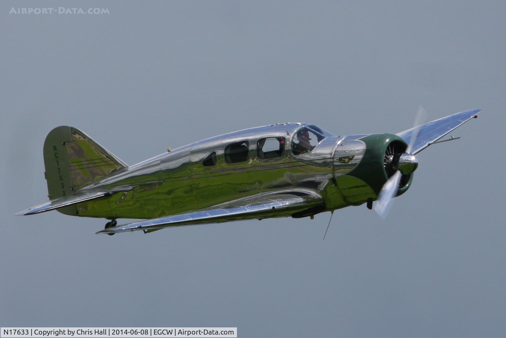 N17633, 1939 Spartan 7W Executive C/N 21, at the Bob Jones Memorial Airshow, Welshpool