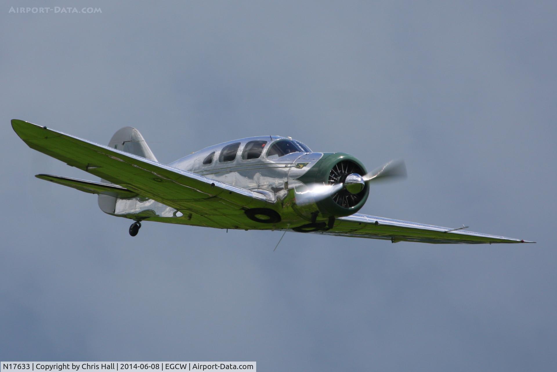 N17633, 1939 Spartan 7W Executive C/N 21, at the Bob Jones Memorial Airshow, Welshpool