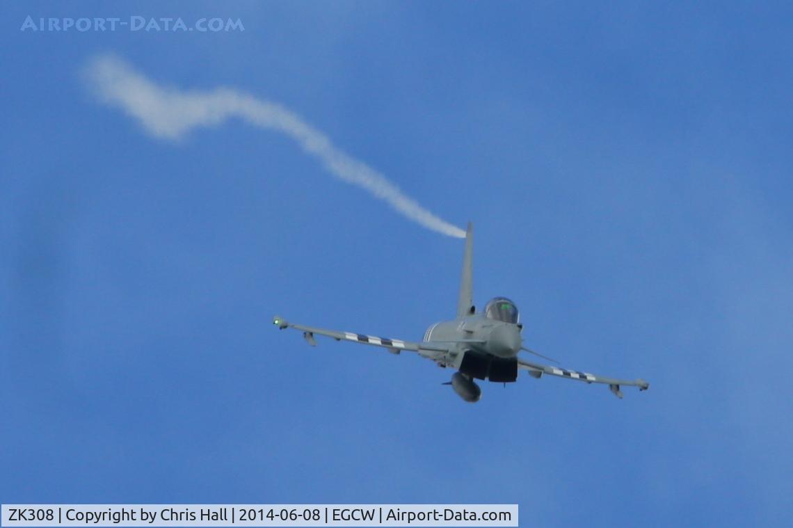 ZK308, 2009 Eurofighter EF-2000 Typhoon FGR4 C/N BS059, at the Bob Jones Memorial Airshow, Welshpool
