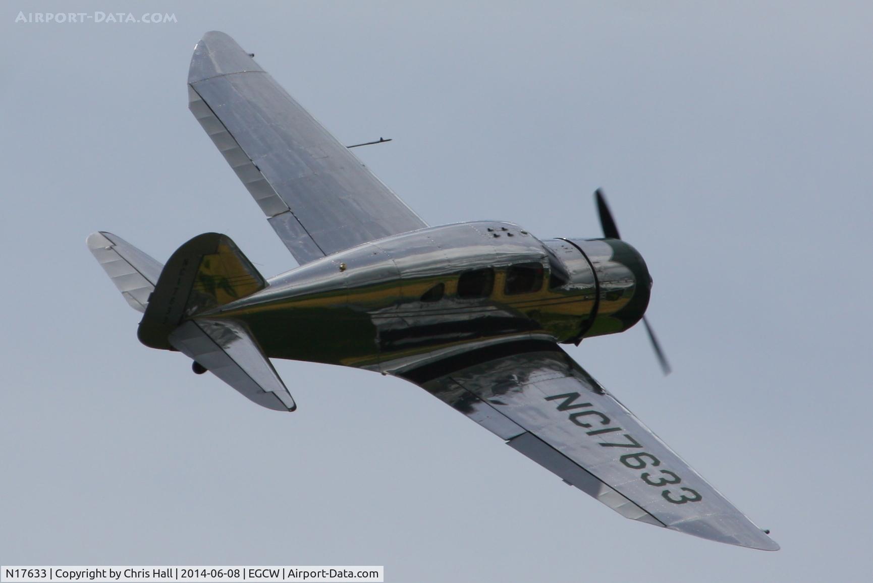 N17633, 1939 Spartan 7W Executive C/N 21, at the Bob Jones Memorial Airshow, Welshpool