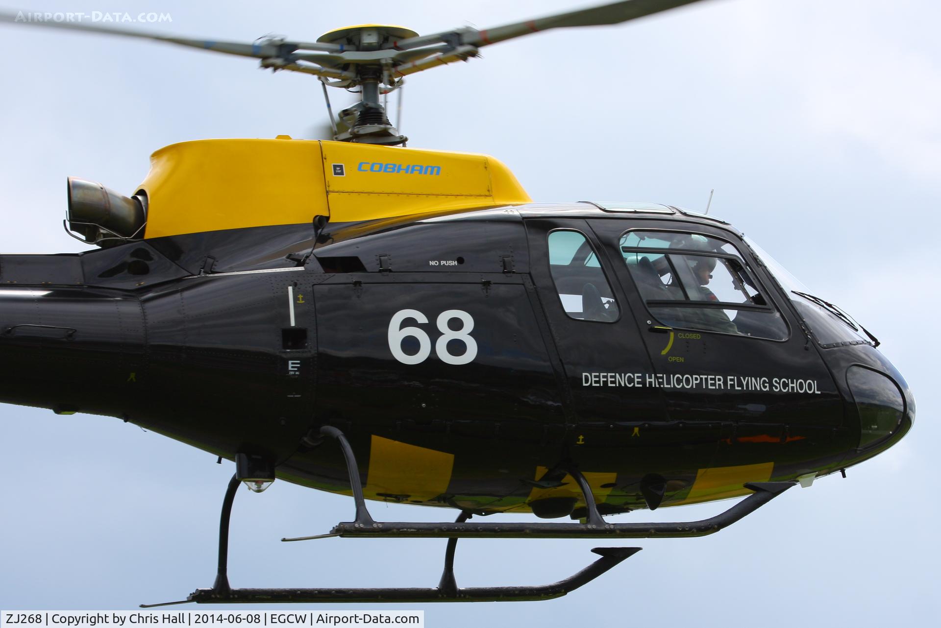 ZJ268, 1997 Eurocopter AS-350BB Squirrel HT1 Ecureuil C/N 2997, at the Bob Jones Memorial Airshow, Welshpool