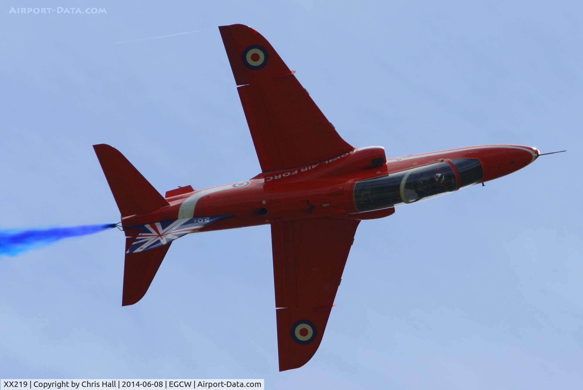 XX219, 1978 Hawker Siddeley Hawk T.1A C/N 055/312055, at the Bob Jones Memorial Airshow, Welshpool