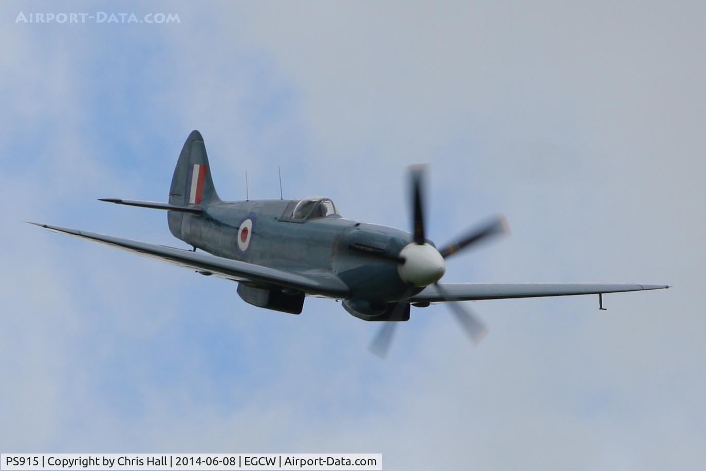 PS915, 1945 Supermarine 389 Spitfire PR.XIX C/N 6S/585121, at the Bob Jones Memorial Airshow, Welshpool
