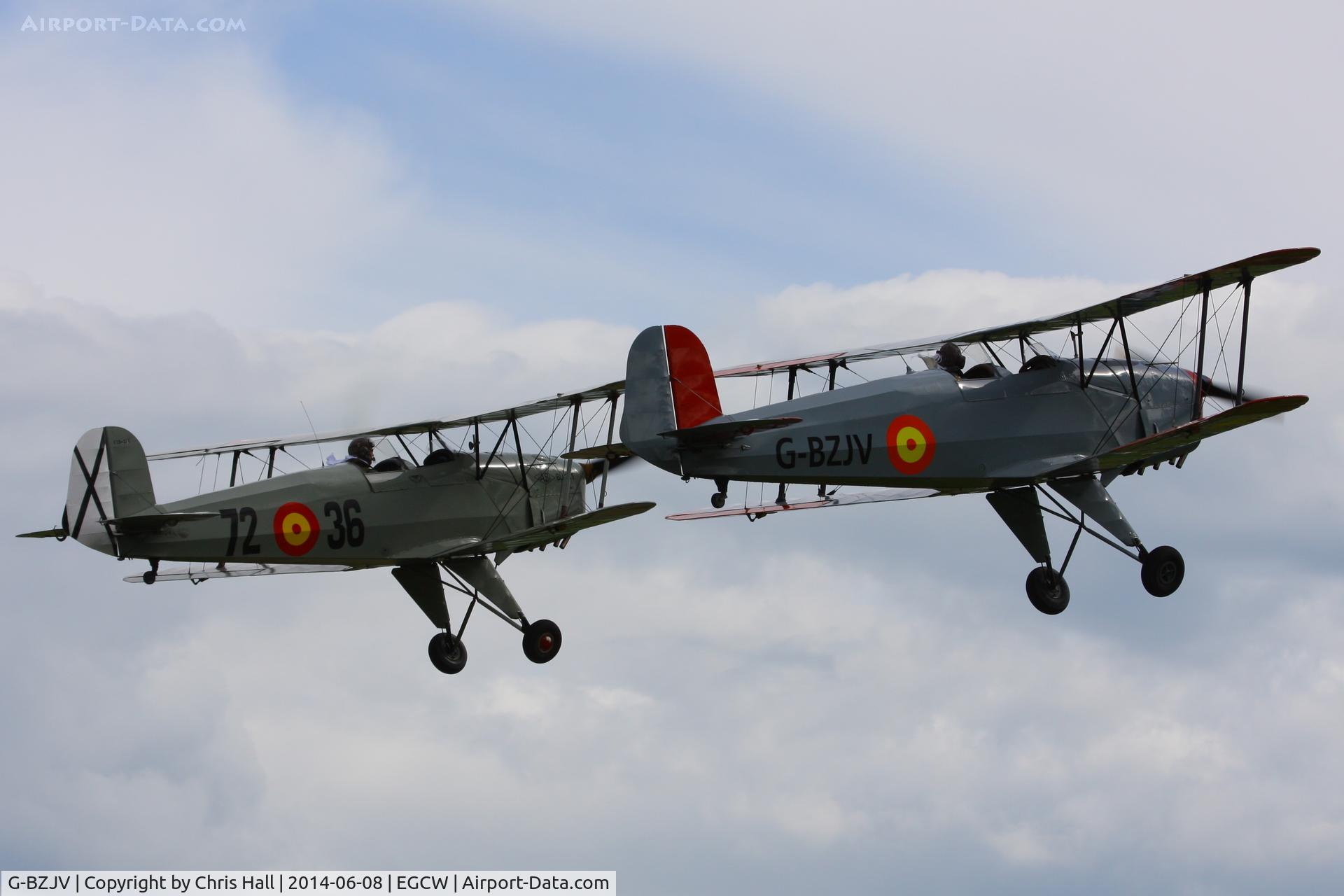 G-BZJV, 1957 CASA 1-131E Srs 1000 C/N 1075, at the Bob Jones Memorial Airshow, Welshpool